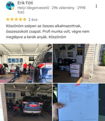 Google-értékelés, 5/5 csillag, Erik Fóti
