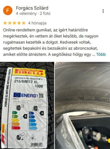 Google-értékelés, 5/5 csillag, Forgács Szilárd