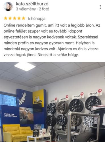 Google-értékelés, 5/5 csillag, kata széllthurzó